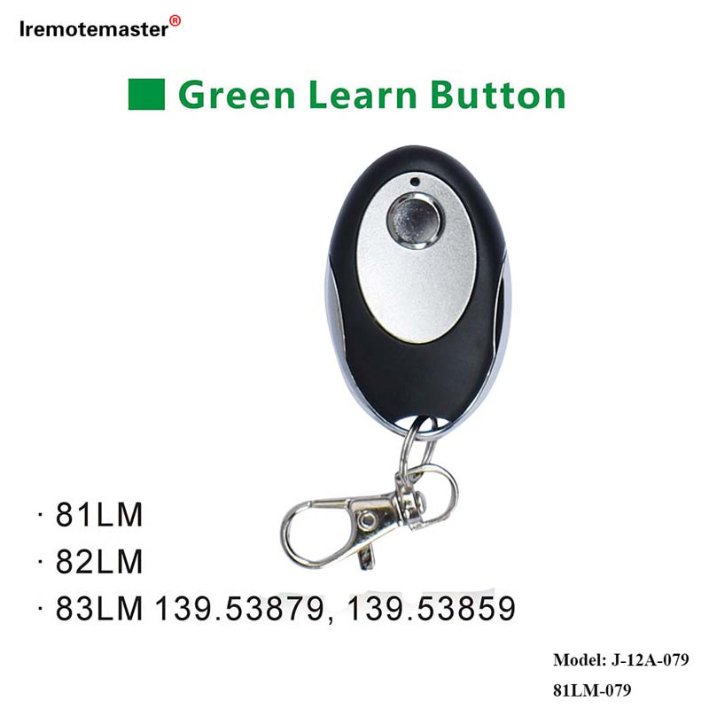 81LM 82LM 83LM үшін Жасыл үйрену түймесі 390 МГц қақпа есігін қашықтан ауыстыру
